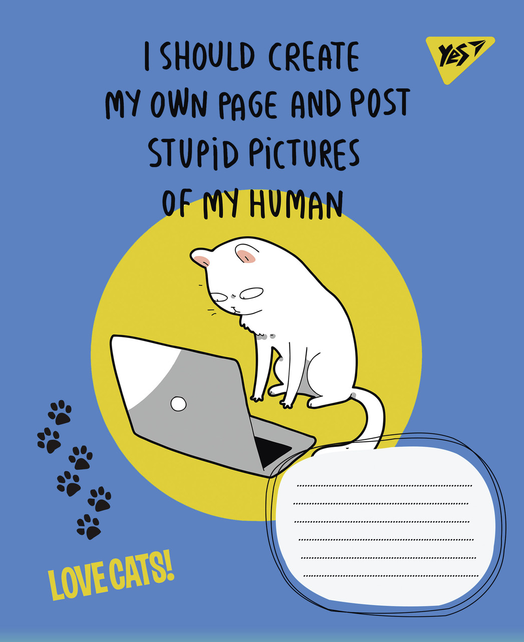 А5/36 лін. 1В Love cats, зошит для записів, фото 1