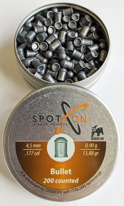 Кулі пневматичні Spoton Bullet 0.90 гр (200 шт) Кулі для воздушки Кульки 4.5 мм