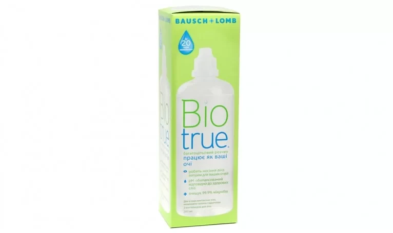Розчин для контактних лінз BAUSCH & LOMB BIOTRUE, 360 мл BIOTRUE