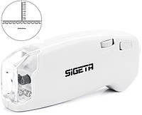 Карманный микроскоп Sigeta MicroGlass 150x R/T со шкалой