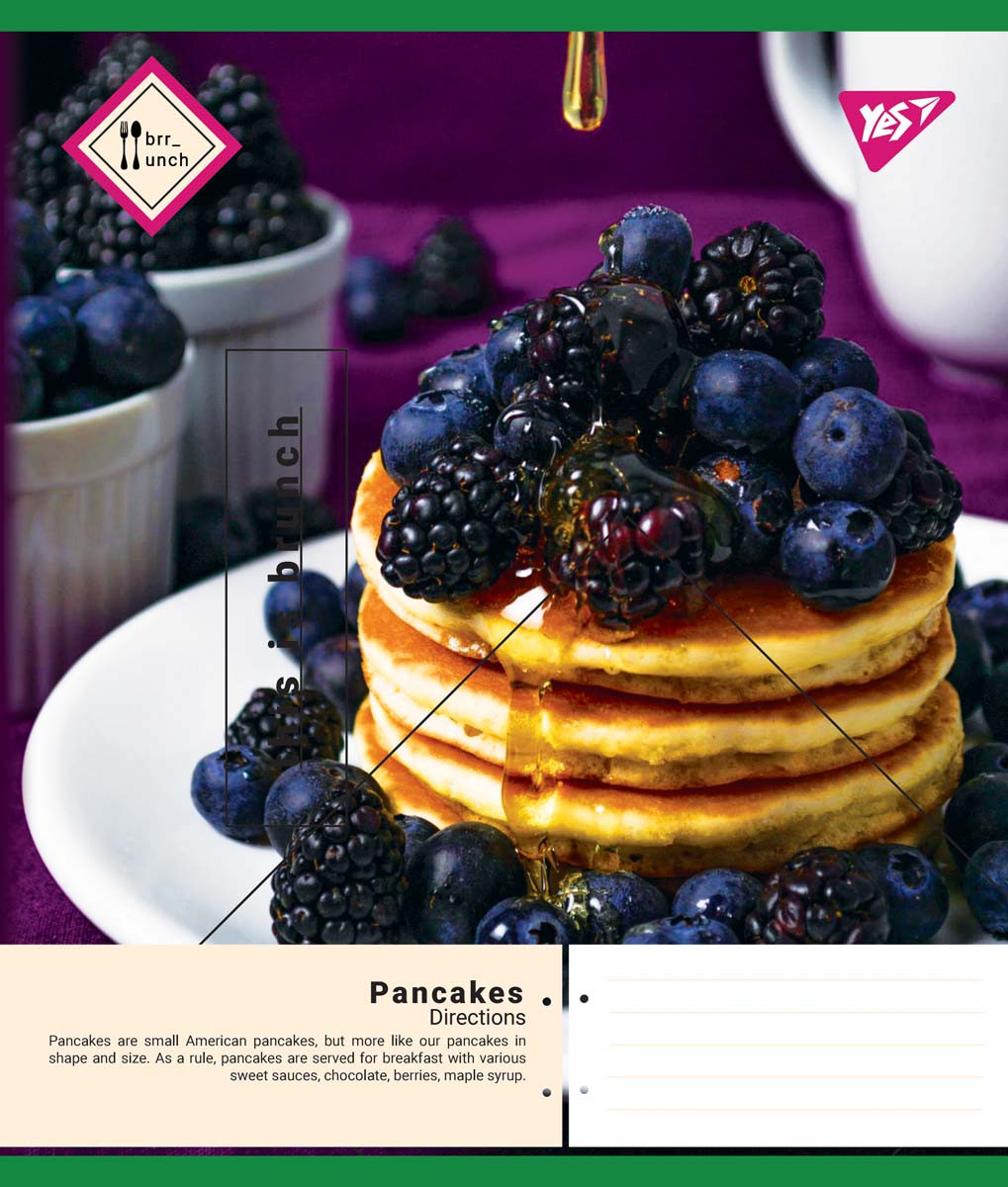 А5/36 кл. YES Pancakes, зошит дя записів