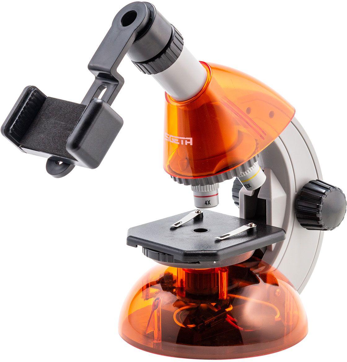Микроскоп Sigeta Mixi 40x-640x Orange с адаптером для смартофона - фото 4 - id-p1714634279