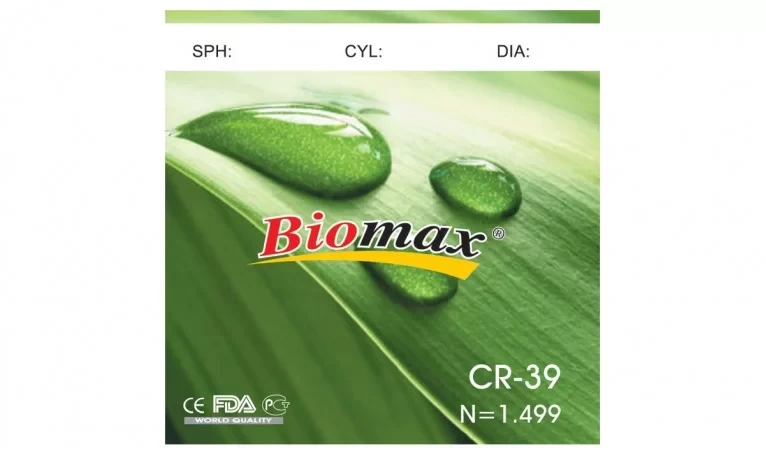 Полімерна лінза CR-39 без покриття. Ind. 1,49. Ø70-65 Лентикуляр (-11,0 / -16,0) BIOMAX, BIOLIFE, REFLEX