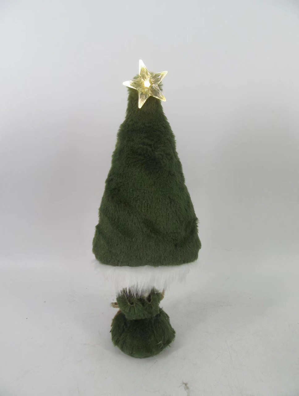 Декор Novogod'ko "Ялинка зелена", хутряна, 37см, LED