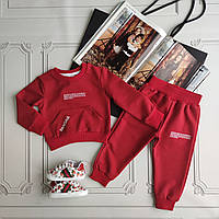 Детский красный спортивный костюм Pangaia для новорожденных
