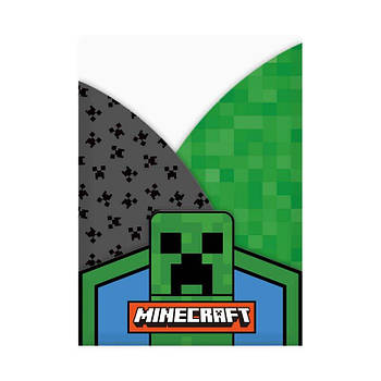 Папка - куточок YES А4 "Minecraft", 3 фігурні клапани 492086