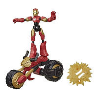 Фигурка Hasbro Avengers Bend and flex 2 в 1 Железный человек на мотоцикле (F0244) - Вища Якість та Гарантія!