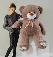 Плюшевий ведмедик Веня в подарунок дитині чи дівчині 170 см капучіно