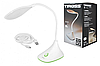 Світлодіодний LED світильник з акумулятором Tiross TS-1823 USB 2.2W 120Lm 900mAh Lead-acid (настільна лампа), фото 6