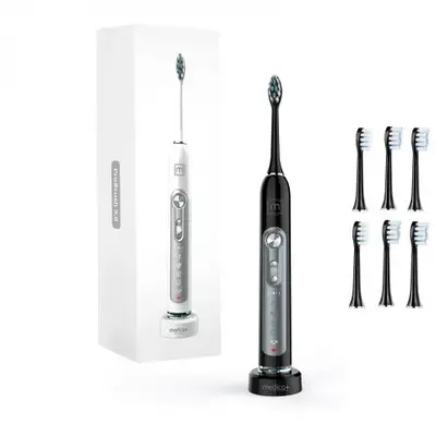 Ультразвукова зубна щітка ProBrush 9.0 (Ultrasonic) Black + НАСАДКИ (6 ШТУК)