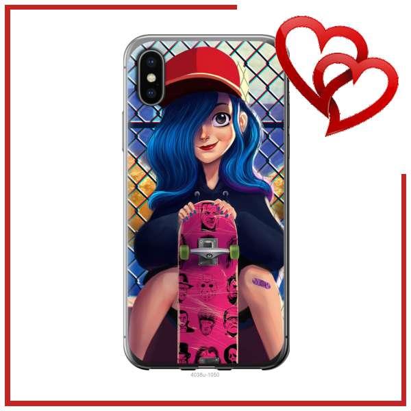 Купить Чехол с картинкой "Модная девушка" iPhone Xs / Милый чехол ...