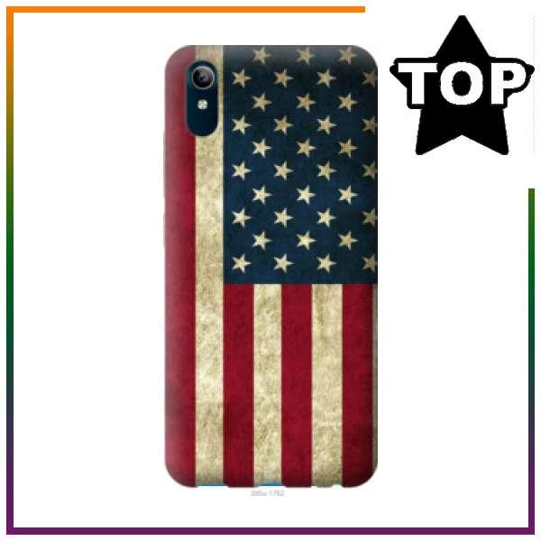 Чехол с Картинкой Флаг США для ViVO Y91C / Силиконовый Чехол ФЛАГ ...