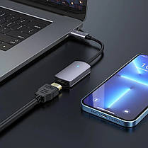 Конвертер адаптер (відео + аудіо) Hoco UA20 Type C - HDMI 4K (99143), фото 4