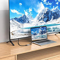 Конвертер адаптер (відео + аудіо) Hoco UA20 Type C - HDMI 4K (99143), фото 5