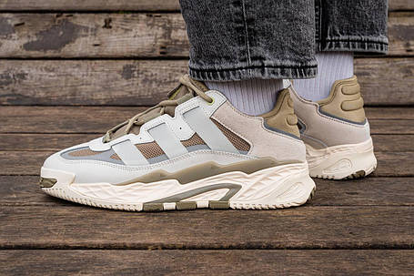 Чоловічі Кросівки Adidas Niteball Gray Khaki / Адідас Найтболл Сірі з Хакі, фото 1