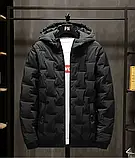 Куртка чоловіча молодіжна коротка чорна, фото 7