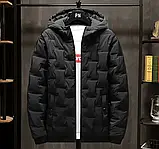 Куртка чоловіча молодіжна коротка чорна, фото 2