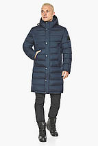 Чоловіча куртка синя зимова зі змійками з боків модель 51300 52 (XL), фото 2
