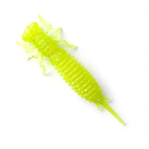 Велика силіконова приманка для риболовлі Fanatik Larva 3.5" col.024 силікон зі їстівної гуми