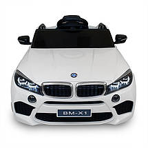 Дитяча машина на акумуляторі Just Drive BM-X1. 2 мотори по 30 Вт, MP3, 6 км/год. Білий, фото 2