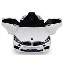 Дитяча машина на акумуляторі Just Drive BM-X1. 2 мотори по 30 Вт, MP3, 6 км/год. Білий, фото 3