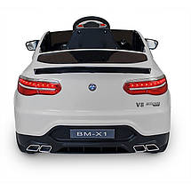 Дитяча машина на акумуляторі Just Drive BM-X1. 2 мотори по 30 Вт, MP3, 6 км/год. Білий, фото 5