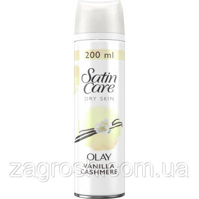 Гель для гоління Satin Care Vanilla Cashmere для сухої шкіри 200 мл (7702018399567)