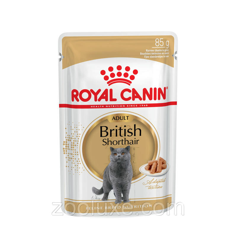 Royal Canin British Shorthair Adult 85 г / Роял Канін Брітіш Шортхеа Едалт 85 г — вологий корм паучі