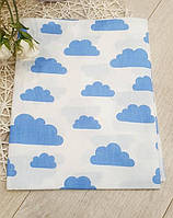 Ситцевая пеленка 100×80 " облака"