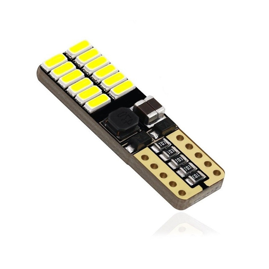 Лед лампи T10 W5W 24SMD 4014 Canbus Driver (Білий)