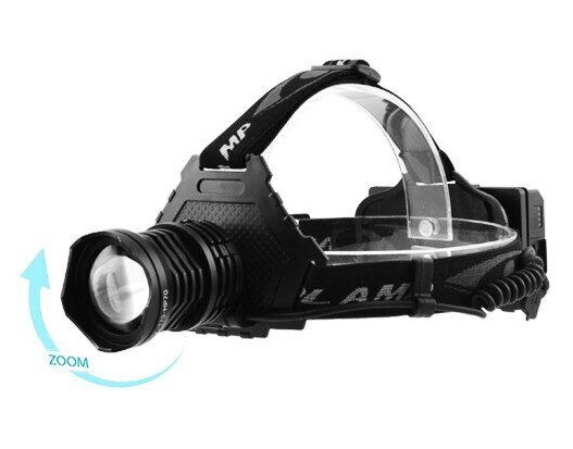 Налобний ліхтар BL-T70pro-HP70 zoom + Powerbank + microUSB + 3х18650, фото 1