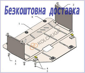 Захист двигуна Kia Picanto (2017-2023) (Захист двигуна Кіа Піканто) Кольчуга