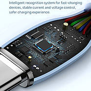 Кабель для швидкої зарядки Type-C на Type-C BASEUS 100W 5A Jelly Liquid Silica Gel 2м (чорний), фото 6