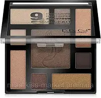 Палитра для макияжа глаз и лица DoDo Girl 9 Eyeshadow & Highlighter & Contour