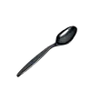 Ложка чайна десертна одноразова  Преміум 13 см чорна