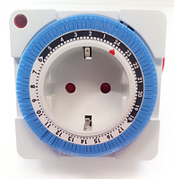 Таймер суточный Lemanso LM663 - механический в розетку реле времени