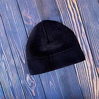 Мужская флисовая шапка черная зимняя ВСУ тактическая военная (Bon)