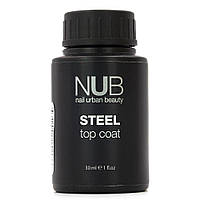 Стальной закрепитель для гель-лака NUB Top Coat Steel, 30 мл