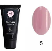 Полігель Saga Professional Exclusive Poly Gel 30 мл № 5