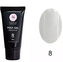 Полігель Saga Professional Exclusive Poly Gel 30 мл № 8