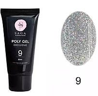 Полігель Saga Professional Exclusive Poly Gel 30 мл № 9