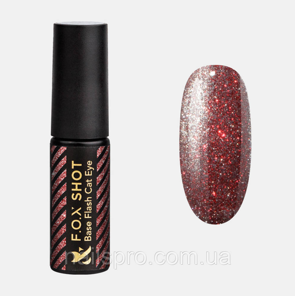 База для гель-лаку F.O.X SHOT Base Flash Cat Eye 5 мл № 006