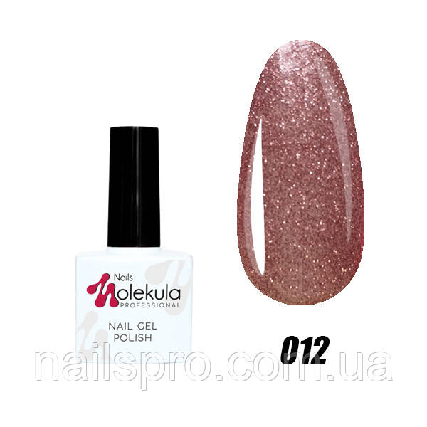 Гель-лак для нігтів Nails Molekula Gel Polish № 12 Рожеве мерехтіння