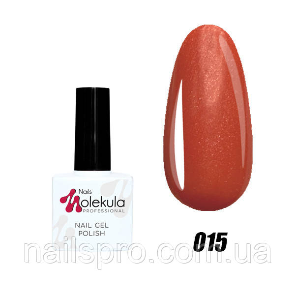 Гель-лак для нігтів Nails Molekula Gel Polish №15 Персиковий перламутр