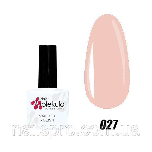 Гель-лак для нігтів Nails Molekula Gel Polish № 27 Ніжно-бежевий френч