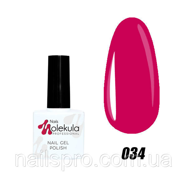 Гель-лак для нігтів Nails Molekula Gel Polish №34 Малиново-рожевий