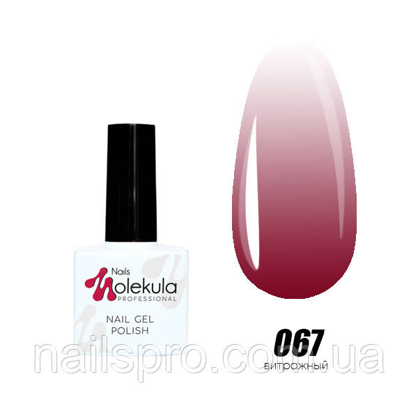 Гель-лак для нігтів Nails Molekula Gel Polish №67 Вітражний червоний