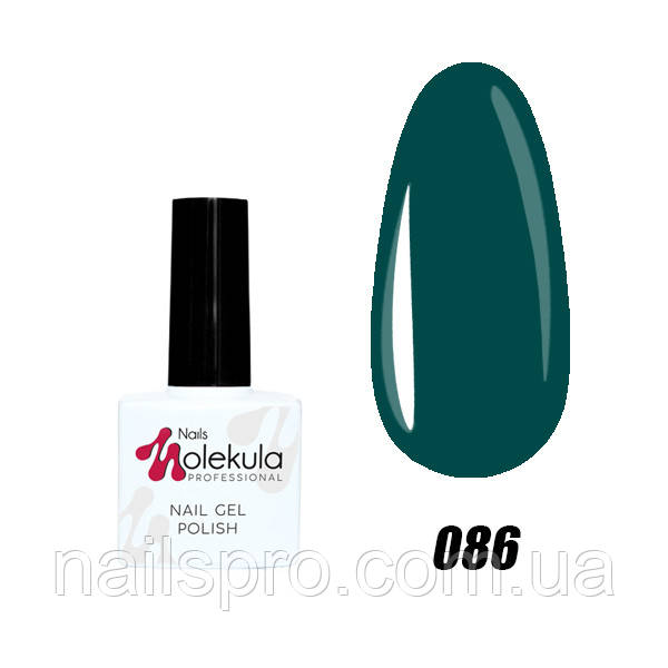 Гель-лак для нігтів Nails Molekula Gel Polish № 86 Темний смарагд
