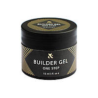 Моделюючий гель для нігтів F.O.X Builder Gel One Step Clear, 30 мл