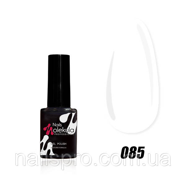 Гель-лак для нігтів Nails Molekula Gel Polish 6 мл №85 Щільний білий